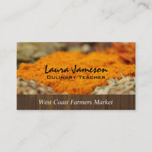 Herbs & Spices Farmers Market Business Card