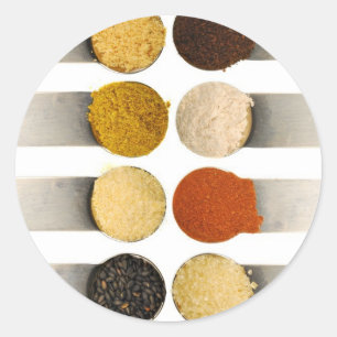 Herbs Spices & Powdered Ingredients Classic Round Sticker