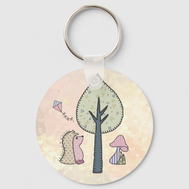 Herbstbild pastell key ring (Front)