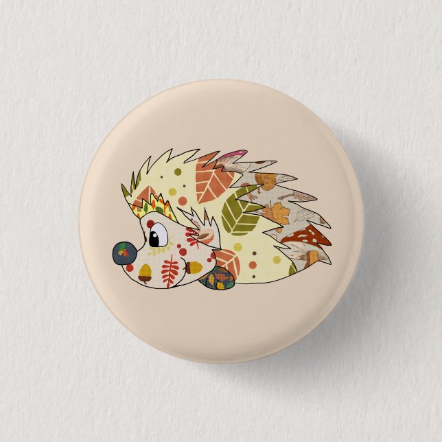 Herbstigel  3 cm round badge (Front)