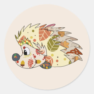 Herbstigel  classic round sticker