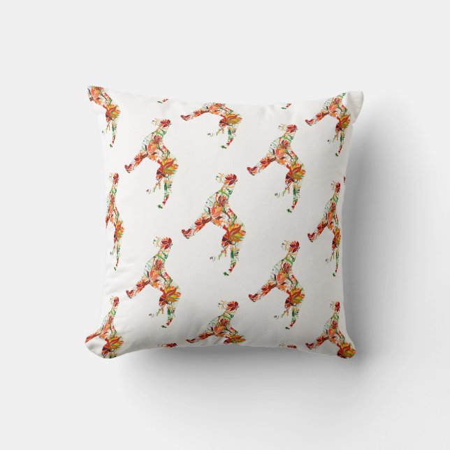 Herbstliche Blumen Dogge Cushion (Front)