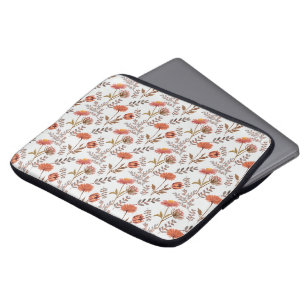 Herbstliches Blütenmosaik Laptop Sleeve