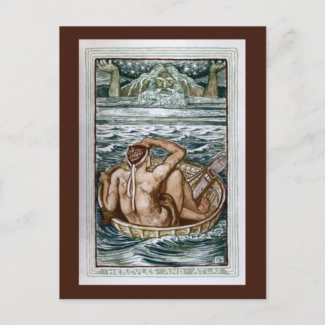 Hercules and Atlas Postcard (Front)