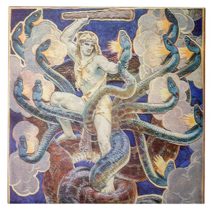 Hercules and the Hydra Ceramic Tile