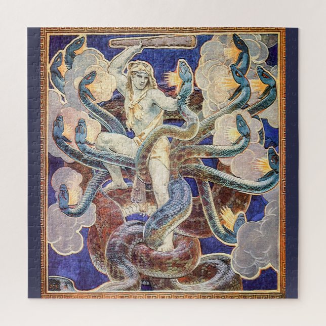 Hercules and the Hydra  Jigsaw Puzzle (Vertical)
