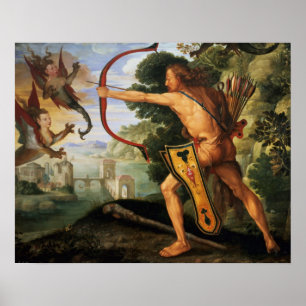 Hercules and the Stymphalian birds, 1600 Poster