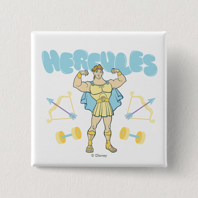 Hercules Arrows and Dumbbells Flex Button (Front)