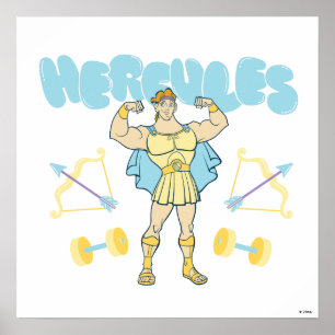 Hercules Arrows and Dumbbells Flex Poster