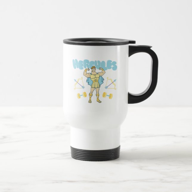 Hercules Arrows and Dumbbells Flex Travel Mug (Right)