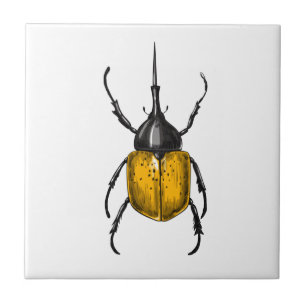 Hercules beetle ceramic tile