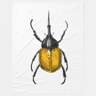 Hercules beetle fleece blanket
