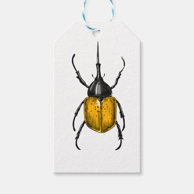 Hercules beetle gift tags (Front)