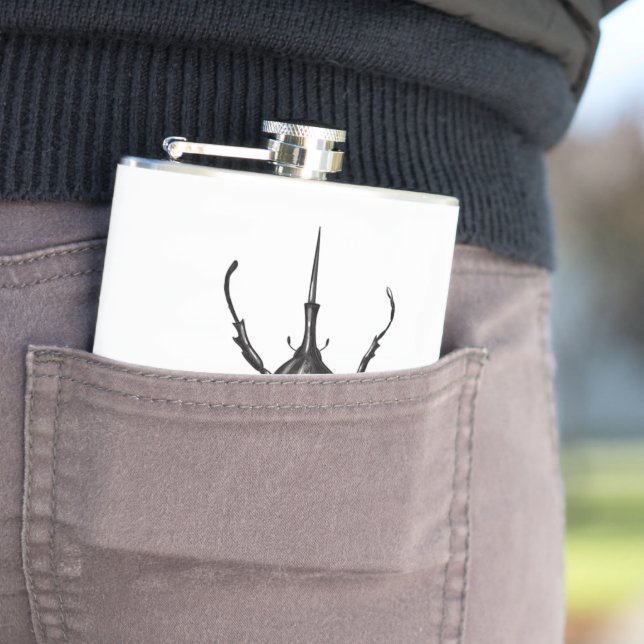 Hercules beetle hip flask (In Situ)
