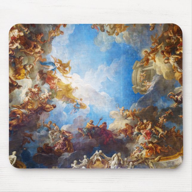 Hercules ceiling painting in Chateau de Versailles Mouse Pad (Front)
