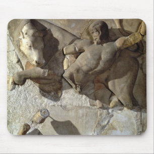 Hercules Fighting the Cretan Bull, one of a series Mouse Pad