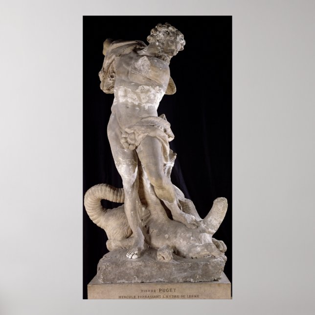 Hercules Fighting the Lernaean Hydra Poster (Front)