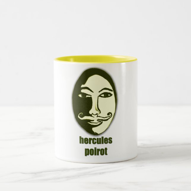 Hercules Poirot Two-Tone Coffee Mug (Center)