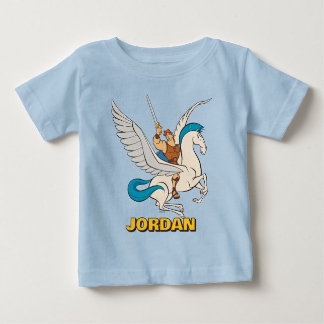 Hercules Riding Pegasus Baby T-Shirt (Front)
