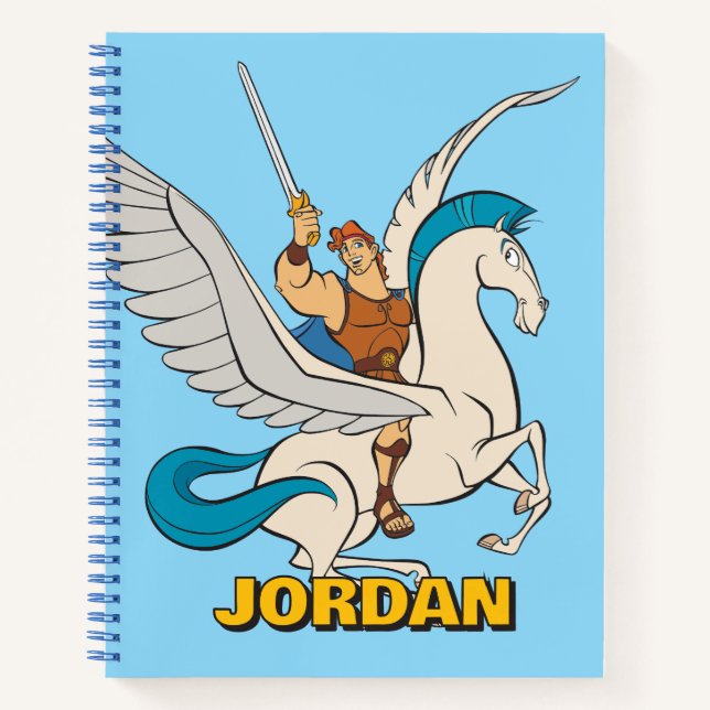 Hercules Riding Pegasus Notebook (Front)