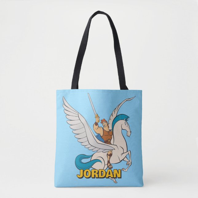 Hercules Riding Pegasus Tote Bag (Front)