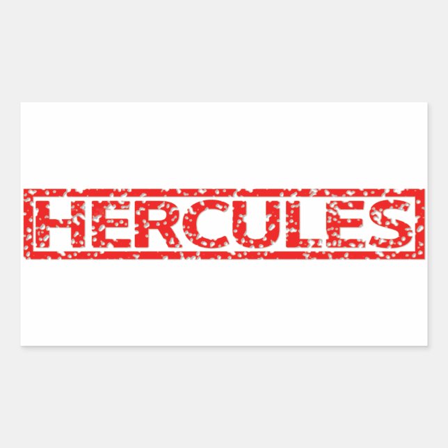 Hercules Stamp Rectangular Sticker (Front)