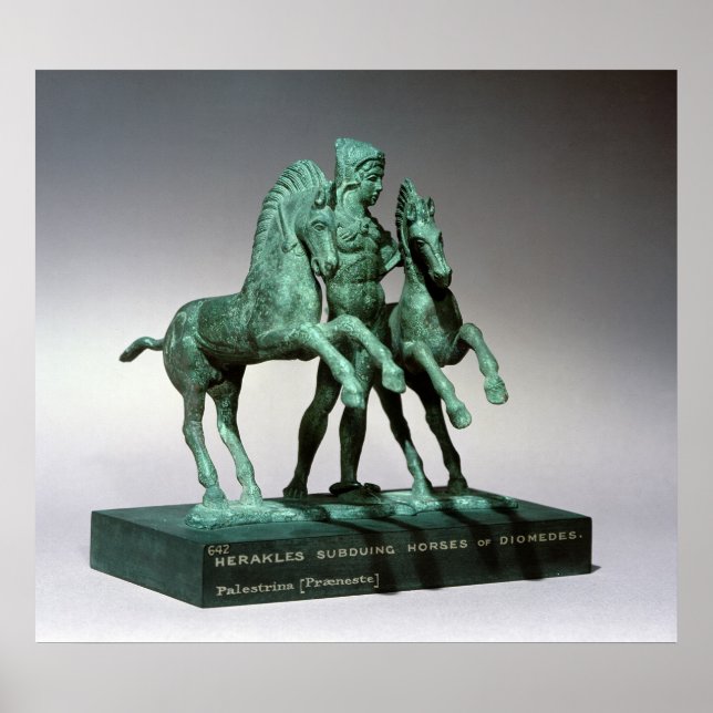 Hercules subduing the horses of Diomedes, Poster (Front)