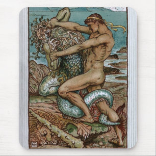 Hercules & the Old Man of the Sea Mouse Pad