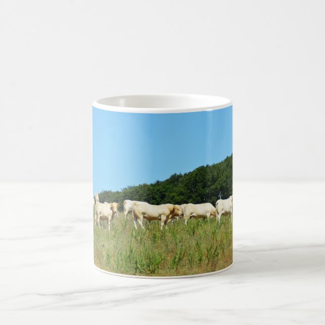Herd of beef cattle coffee mug (Center)