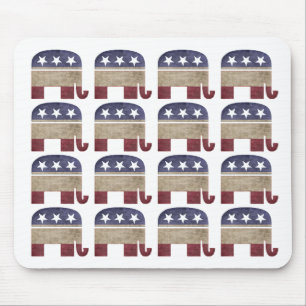Herd of Elephants Republican GOP Mouse Pad