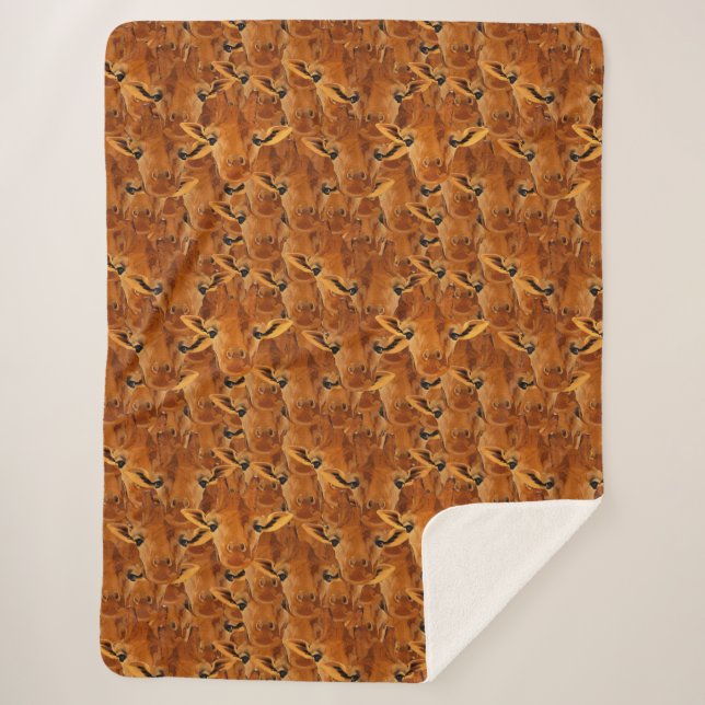 Herd of Giraffes Sherpa Blanket (Front)