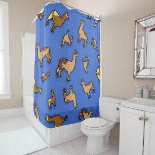 Herd of Llamas Shower Curtain