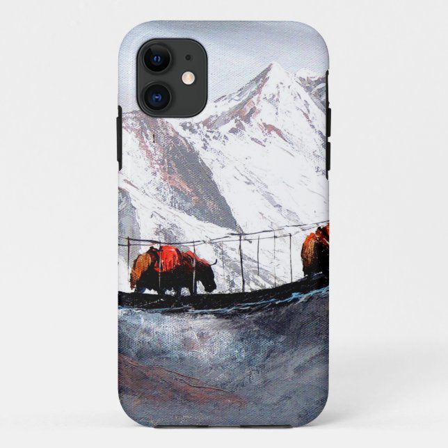 Herd Of Mountain Yaks Himalaya Case-Mate iPhone Case (Back)