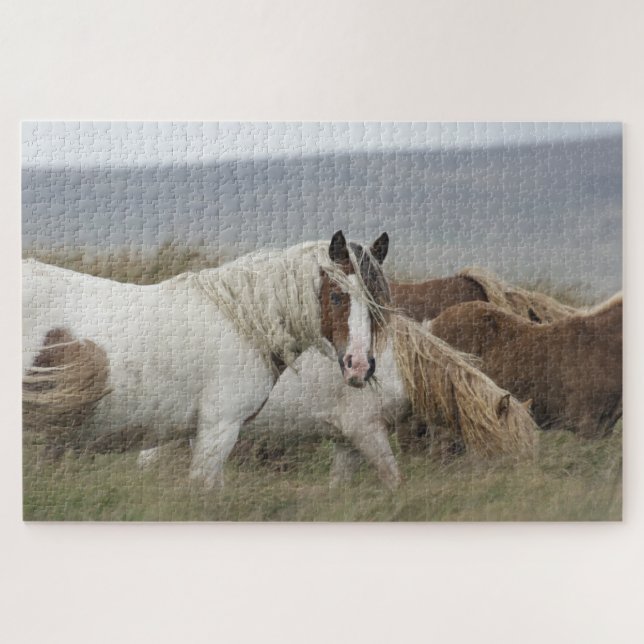 Herd of Wild Horses Jigsaw Puzzle (Horizontal)