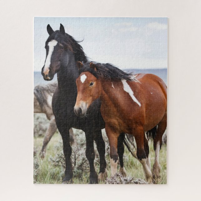 Herd of Wild Horses Jigsaw Puzzle (Vertical)