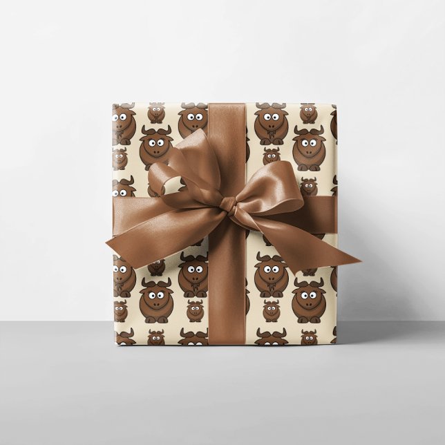 Herd of Wildebeests Wrapping Paper (Herd of Wildebeests Wrapping Paper)