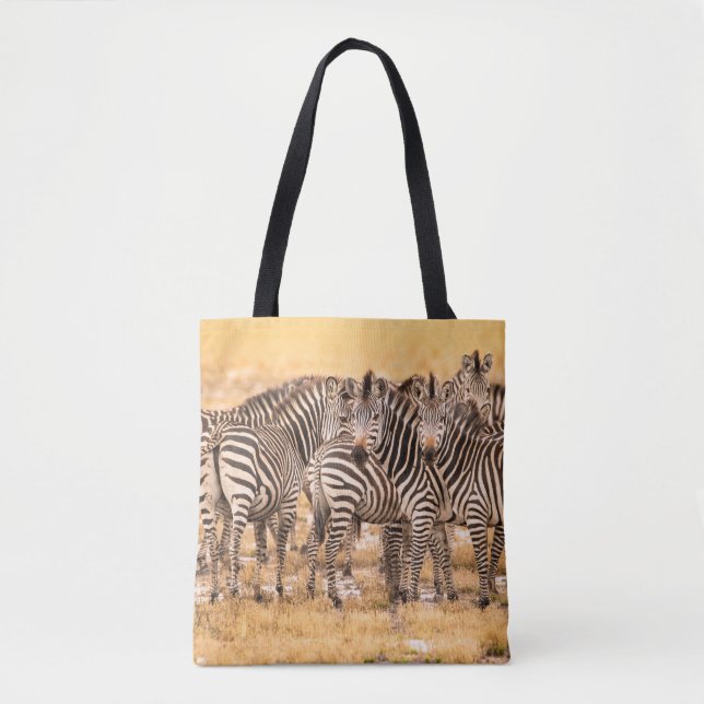HERD OF ZEBRAS TOTE BAG (Front)