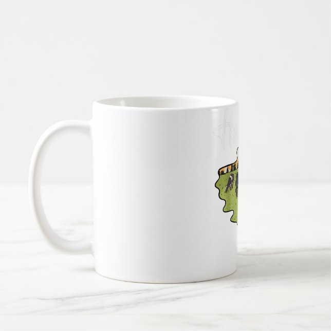 Herd That Funny Cow Farming Farmer Animal Lover   Coffee Mug (Left)