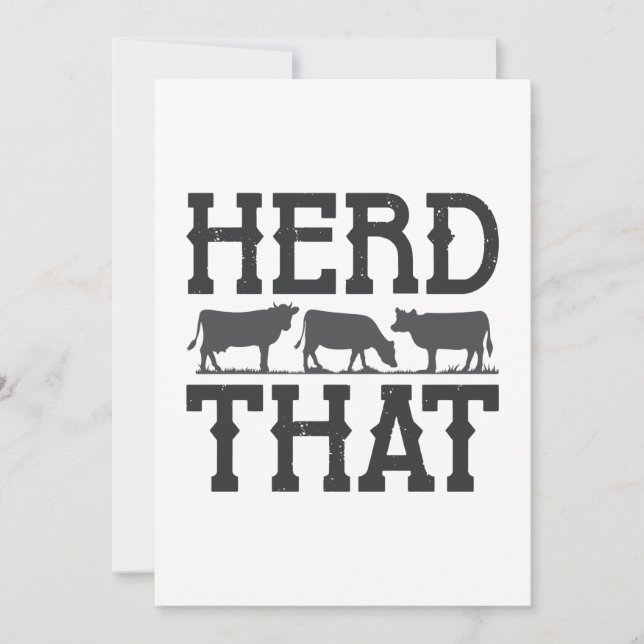 Herd That Thank You Card (Front)