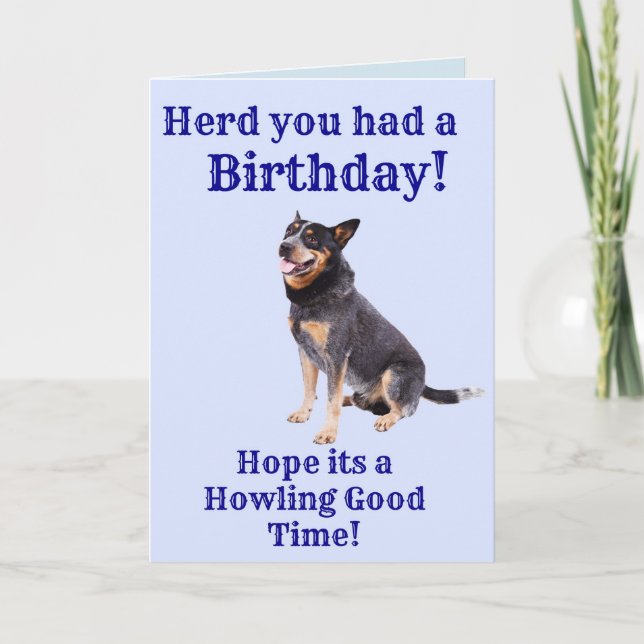 Herd you had a Birthday Card (Front)