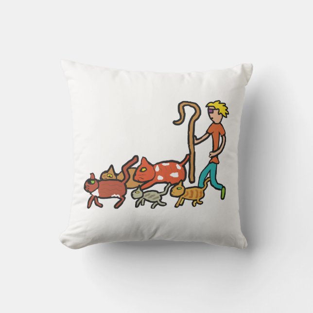 Herding Cats Cushion (Front)