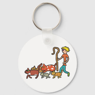 Herding Cats Key Ring