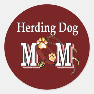 Herding Dog Mum Gifts Classic Round Sticker