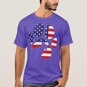 Herding Dogs King Shepherd German Shepherd US Flag T-Shirt
