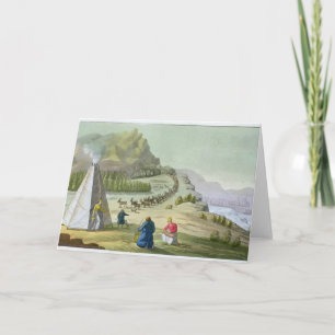 Herding Reindeer, Lapland, plate 47 from 'Le Costu Holiday Card