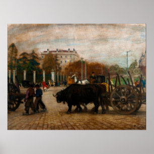 Herdsmen in the Plaza de la Cibeles (1907) Poster