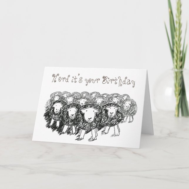 Herdwick Flock Birthday Card (Front)