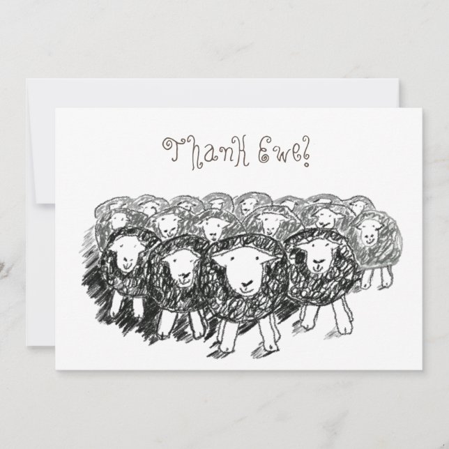 Herdwick Flock Thank You Card (Front)