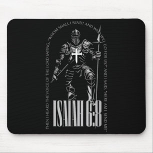Here Am Send Isaiah 6 8 Crusader Knights Templar Mouse Pad