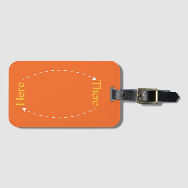 Here and  There Luggage Tag (Front Horizontal)